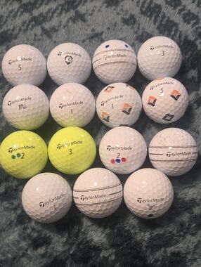 15 Taylormade TP5 and TP5x Golf Balls. Very Good Playing Condition.